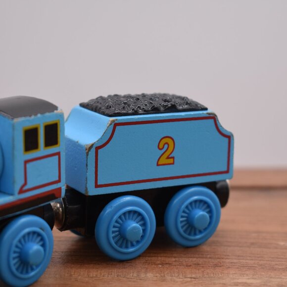 Edward & Edward's Tender Train 2003 Thomas & Friends Wooden Railway Wood Engine - Picture 3 of 6